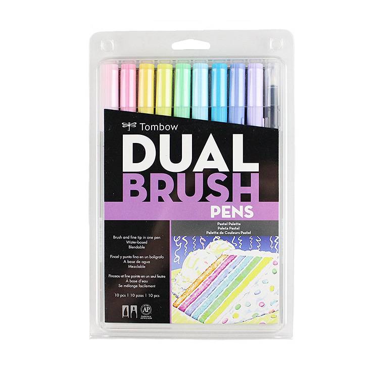 Tom-bow Dual Tip 108 Colors Brush Pens Art Markers Set, Non-Toxic ABT Watercolor Brush for Painting Coloring, Drawing